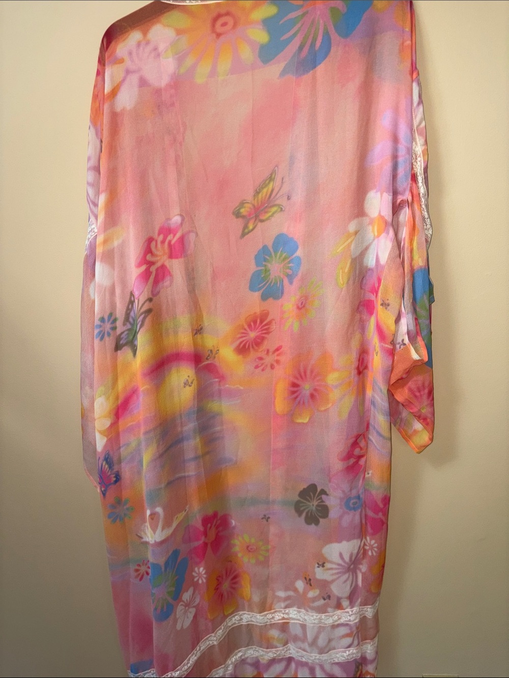 Free People Pastel Tie-Dye Slip Top in Peach and Yellow - Picture 4 of 4